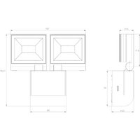 theLeda S20L BK - LED-светильник 2x10 Вт, 4000 К, нейтральный белый