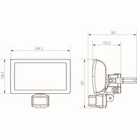 theLeda E30 BK - датчик движения с LED-прожектором 30 Вт