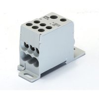 Розподільчий блок 1-пол. 125А - входи 1х10-35, 1х2,5-25 мм² - виходи 6