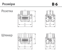B6+PE - розеточная вставка