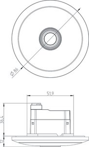 thePixa P360 KNX UP WH - оптический датчик присутствия - !!!тимчасово недоступний