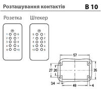 B10+PE - розеточная вставка
