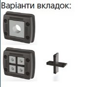 KDS-Set 1-4 BK набор рамка с перегородкой на 4 вставки