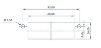 KDS-SR-FB2/B BK винтовая рамка для плоских кабелей