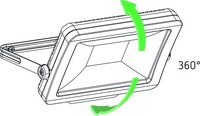 theLeda B10L BK - модульный LED-светильник 20 Вт, одна LED-панель