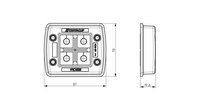 KDS-SR 1-4 BK винтовая рамка