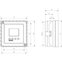 Реле времени электронное 2 канала, TR 684-2 top2, панельный монтаж