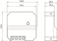 LUXORliving D1 RF - світлорегулятор (диммер) бездротовий