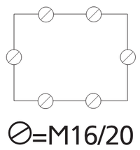 Пластиковий корпус герметичний, IP 66, метричні вводи, TK PS 97-6-m