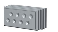 KDS-DES 8X4,5 GR - уплотнительная вставка 42,7 х 20,3 мм с мембранными вводами