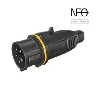 Штекер NEO 5п. 16А 110В, на кабель, гвинтовий затиск, One-touch