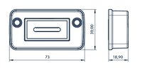 KDS-SR-FB1/A BK винтовая рамка для плоских кабелей