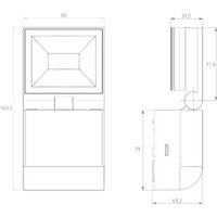 theLeda S10 W WH - LED-світильник з датчиком 10 Вт, 3000 К, теплий