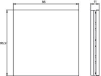 iONprime PB 1R MWH - 1-кнопочна панель для iONprime PB KNX