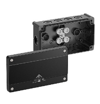 <ul><li>152х87х52 мм;</li><li>IP 66, IK07</li><li>входи: 10хМ20 мембранних з боків, 2хМ20 на днищі ; </li><li>порожня, без клем, U i =1000 В</li><li>чорний</li></ul>