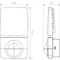 theLeda P 12 AL - LED-світильник 11 Вт з датчиком руху, одна LED-панель