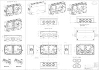 Abox 025/2 AB-L/sw, чорна розподільча коробка, IP66 поліпропілен