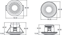 Датчик присутності LUXA 103 S360-100-12 AP WH