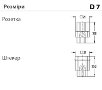 D7+PE - штекерная вставка