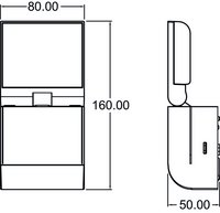 theLeda S8-100L BK - LED-світильник 8,5Вт, 4000К, чорний