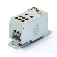 Распределительный блок 1-пол. 160А - вход 1х10-70 мм² - выходы 6