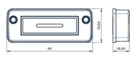 KDS-SR-FB2/A BK винтовая рамка для плоских кабелей