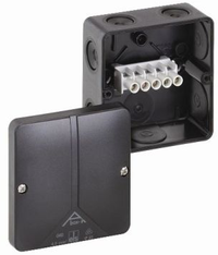 Распределительная коробка уличной установки с клеммой черная Abox-i 040 - 4²/sw