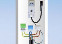 KVK KA502N Клема для опор 2х 6-50 мм² (вводи) 1х 1,5-10 мм² (виводи), синя