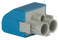 KVK KA352N Клема для опор 2х 2,5-35 мм² (вводи) 1х 1,5-10 мм² (виводи), синя