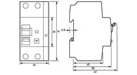 DRCBO 4 C32/0,10/1N-B SK - дифавтомат In 32 А