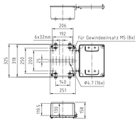 Шафа PAP 250/320/150 (KHAS) гладка поверхня 250x320x150 мм, настінна