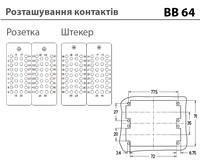 BB32/64 - штекерная вставка (33-64)