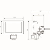 theLeda E20 BK - датчик движения с LED-прожектором 20 Вт