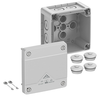 Abox Pro 025-L розподільча коробка, 92х92х60 мм, IP66 полікарбонат сіра