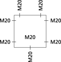 Распределительная коробка с клеммой Abox 025 - 2,5²/w