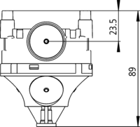 Коробка U 71 KUD-M5 - втулка под М5