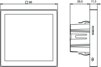 iONprime CP4 KNX - сенсорна панель з дисплеєм 480х480 пікселів