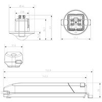 Мини-датчик движения thePiccola S360-100 DE  контроль Ø4/8 м