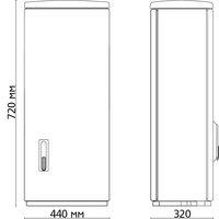 Шафа F3 1080/320 гладка поверхня 440x1065x322 мм, IP 44
